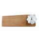 2 Pieces Steel Grey Ceramic Crackle Wooden Door Stopper